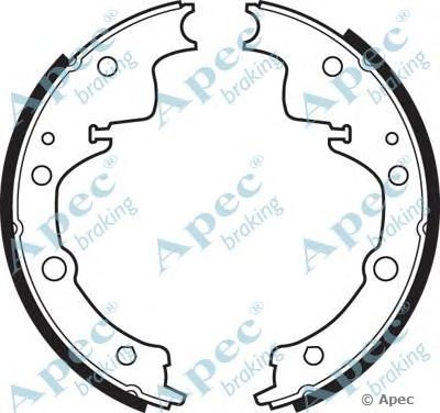 APEC BRAKING shu384 -  Комплект тормозных колодок